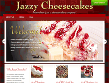 Tablet Screenshot of jazzycheesecakes.com